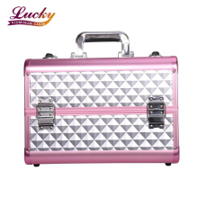 Professional Beauty Cosmetic Case With Handle Private Label Aluminum Cosmetic Case